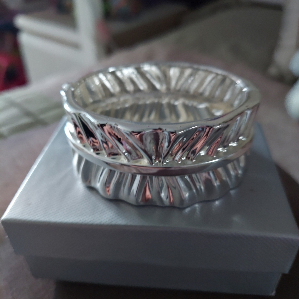 Silver cuff bracelet